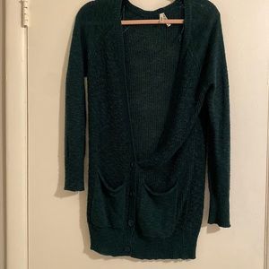 Mudd Button Front Boyfriend Cardigan